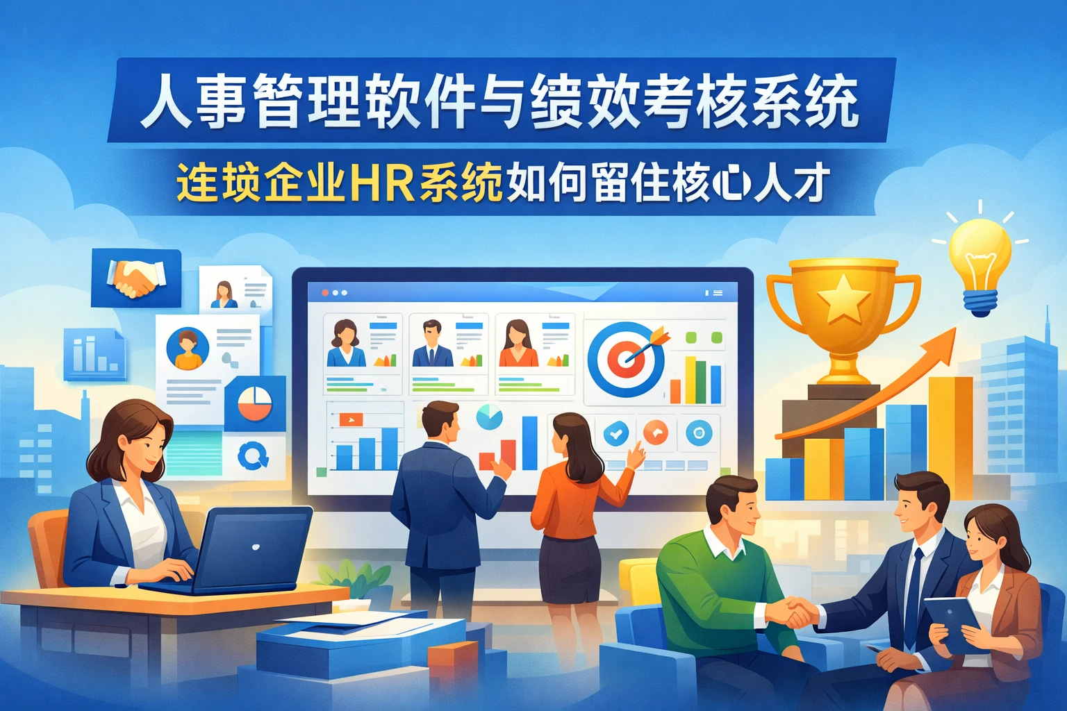 人事管理软件与绩效考核系统：连锁企业HR系统如何留住核心人才