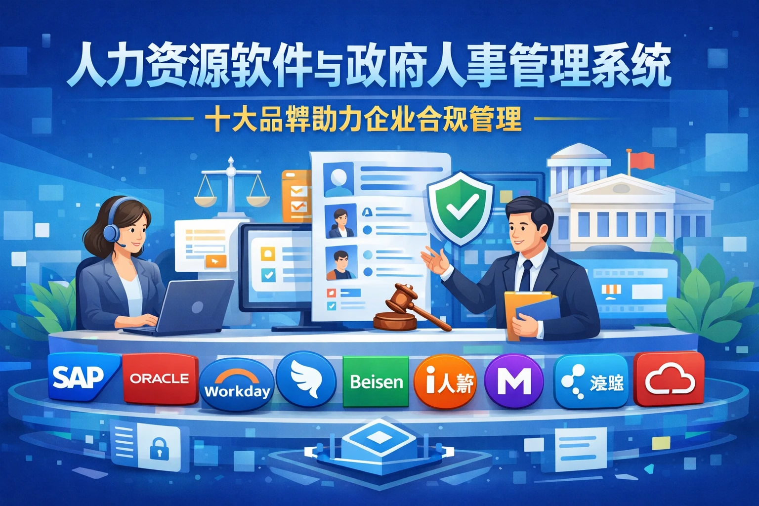 人力资源软件与政府人事管理系统：十大品牌助力企业合规管理