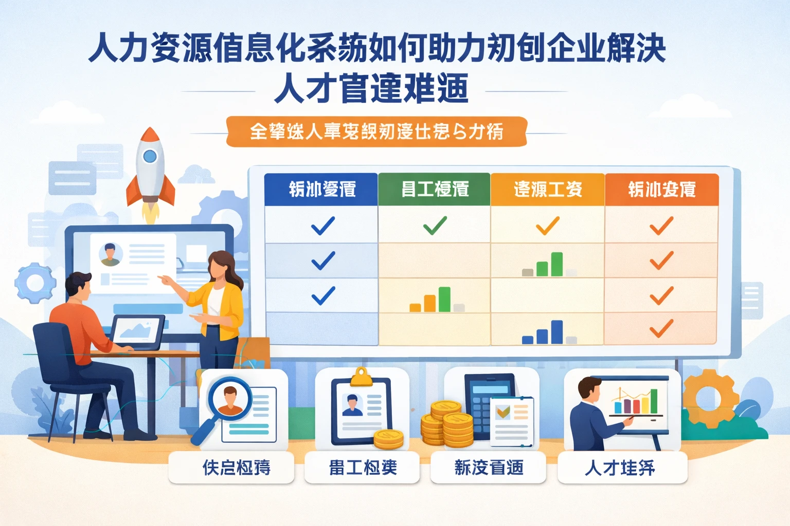 人力资源信息化系统如何助力初创企业解决人才管理难题 - 全模块人事系统功能比较与分析