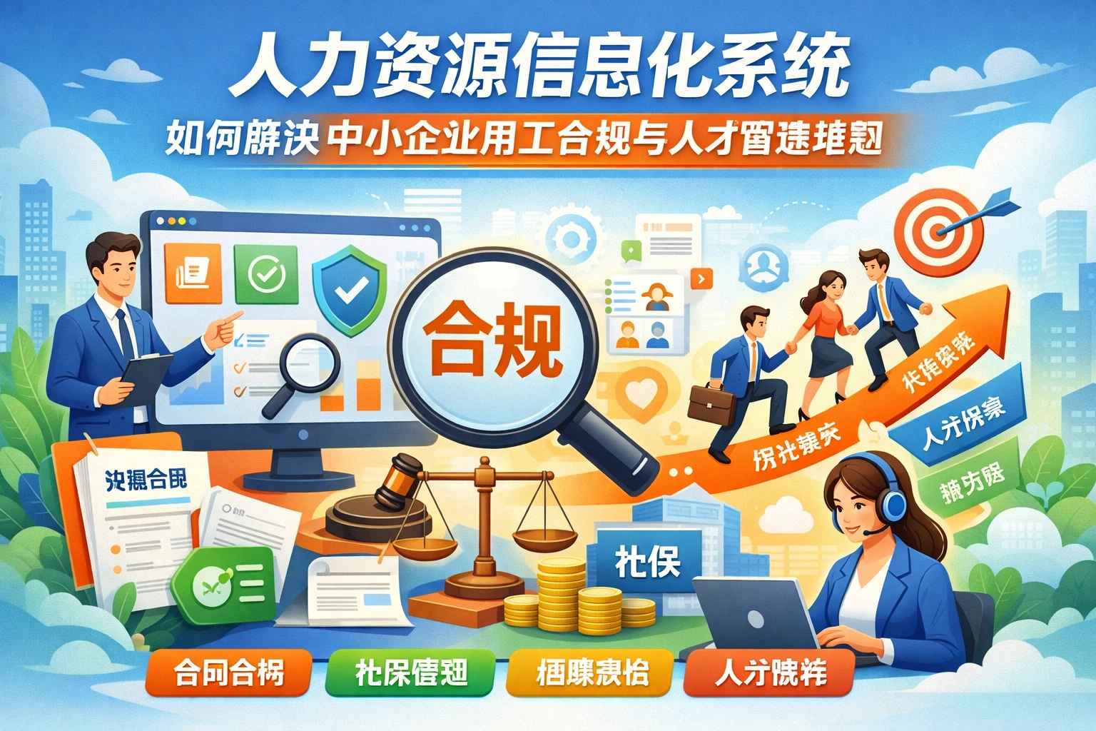 人力资源信息化系统如何解决中小企业用工合规与人才管理难题