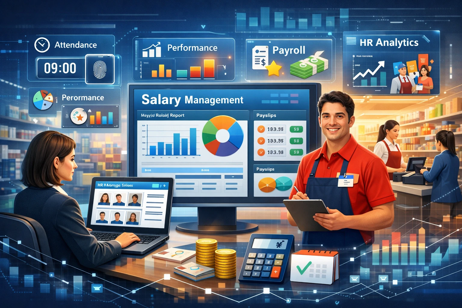 HR管理软件与工资管理系统如何优化零售业人事系统管理