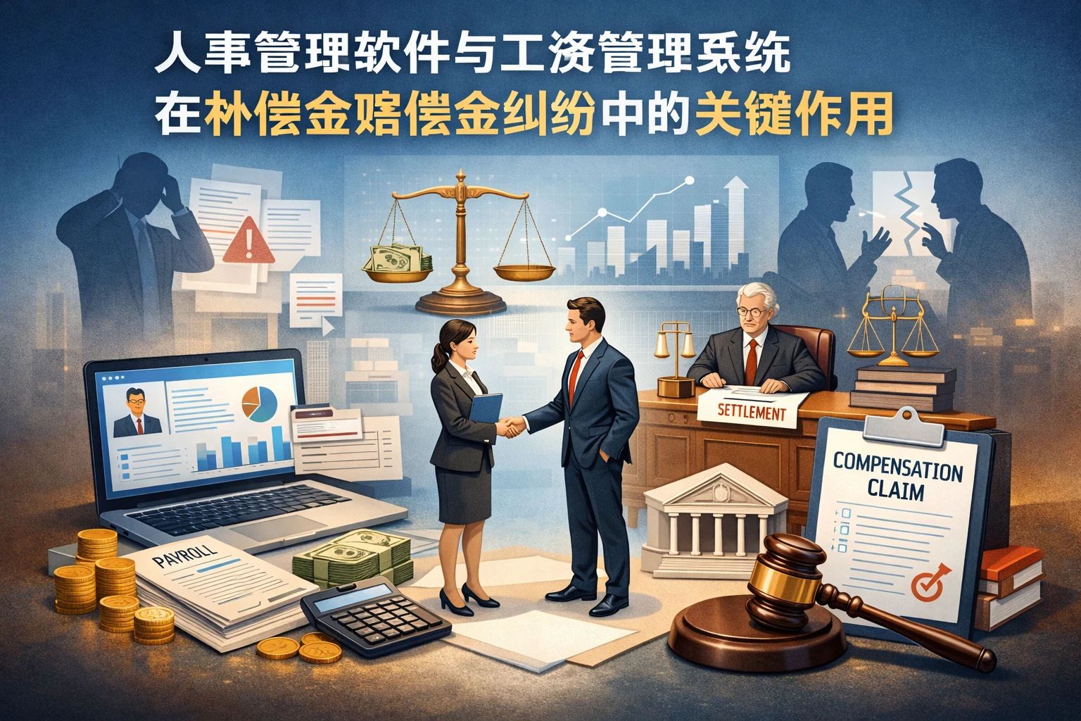 人事管理软件与工资管理系统在补偿金赔偿金纠纷中的关键作用
