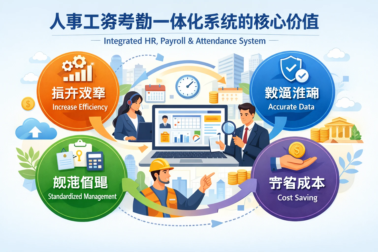 人事工资考勤一体化系统的核心价值