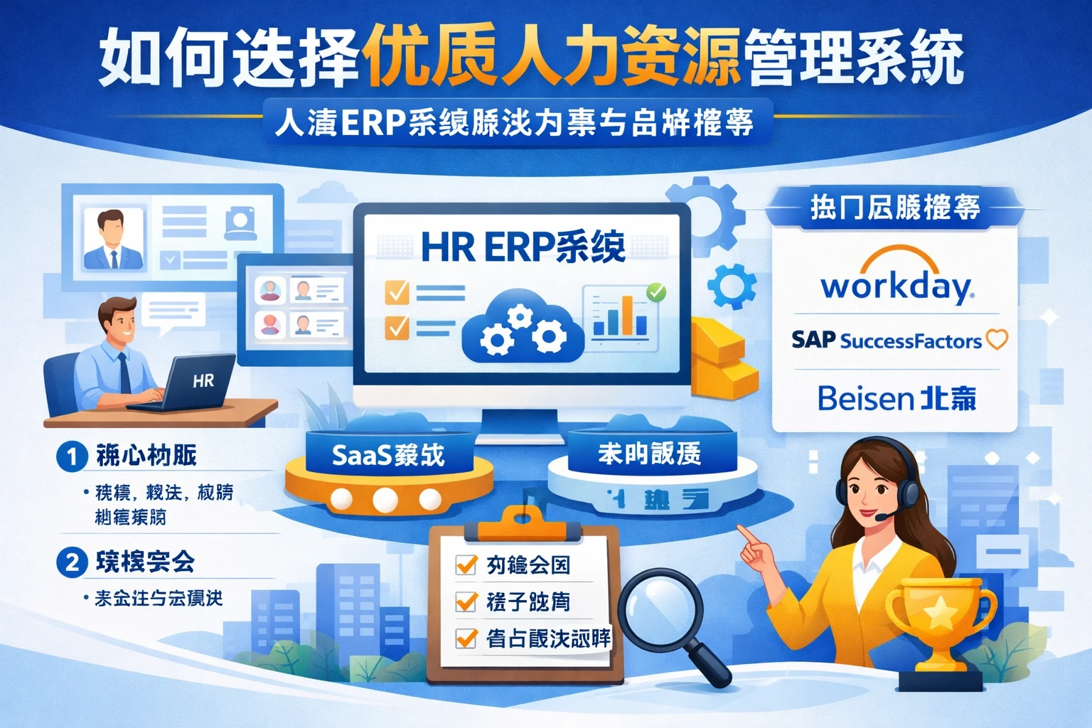如何选择优质人力资源管理系统：人事ERP系统解决方案与品牌推荐