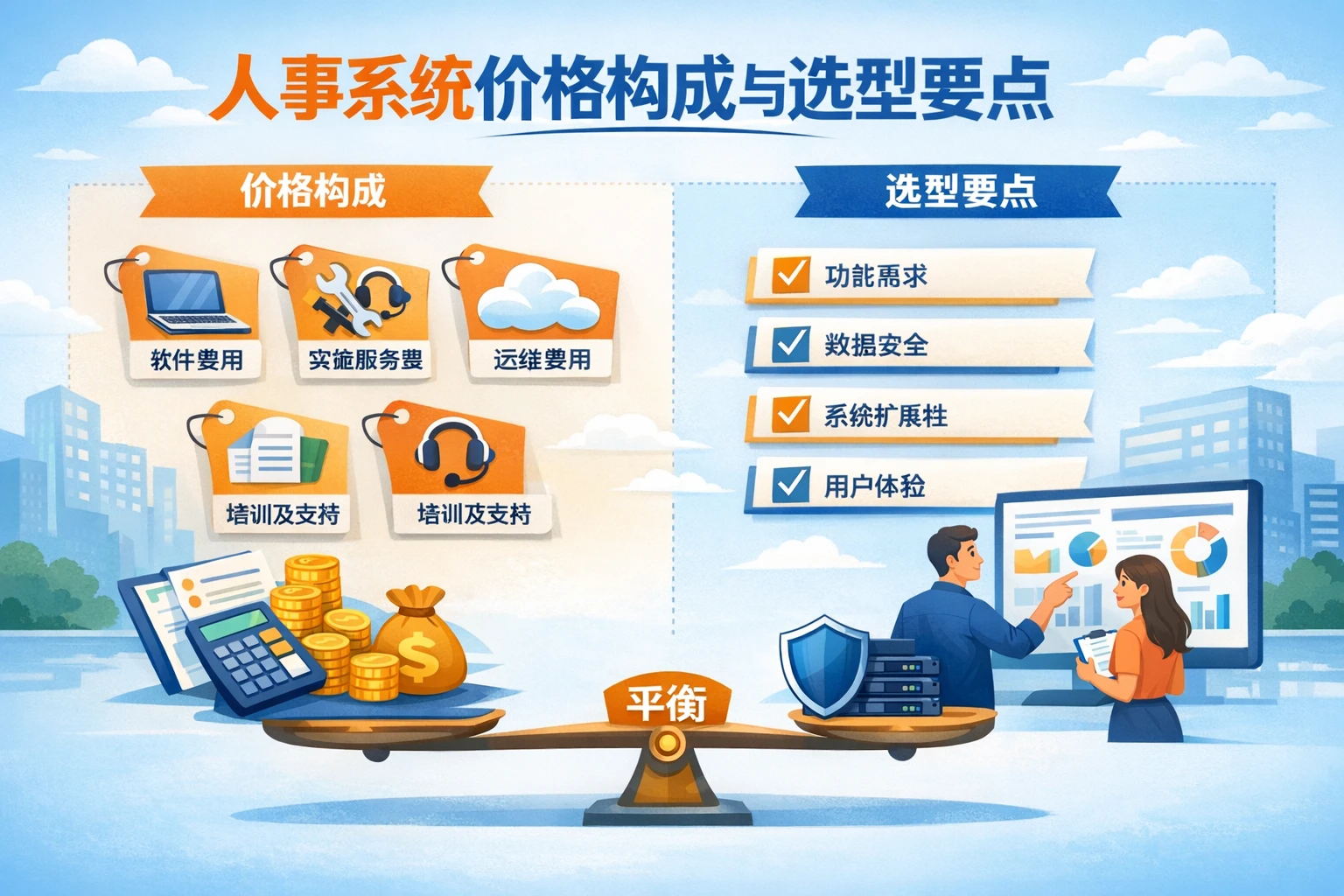 人事系统价格构成与选型要点
