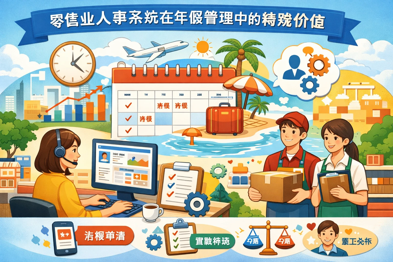 零售业人事系统在年假管理中的特殊价值