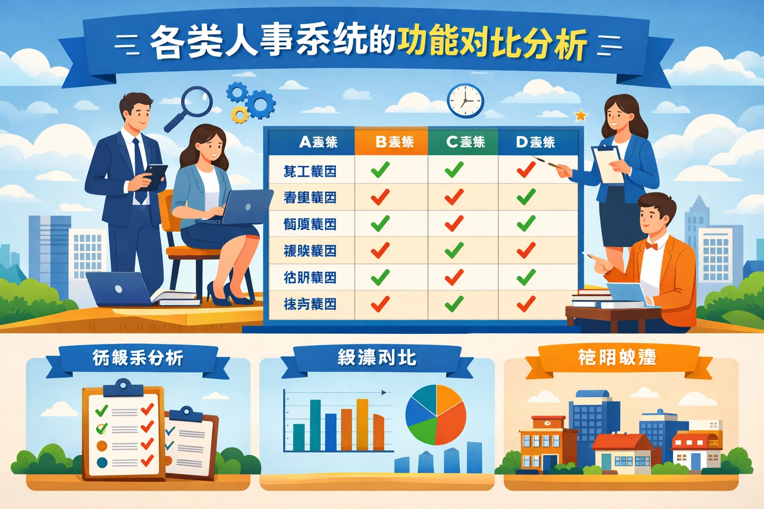 各类人事系统的功能对比分析