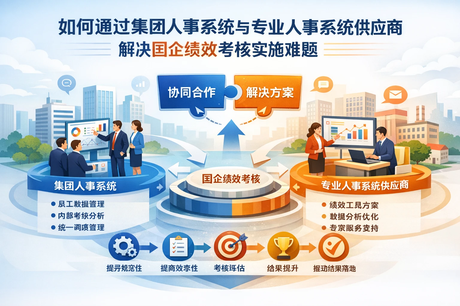 如何通过集团人事系统与专业人事系统供应商解决国企绩效考核实施难题