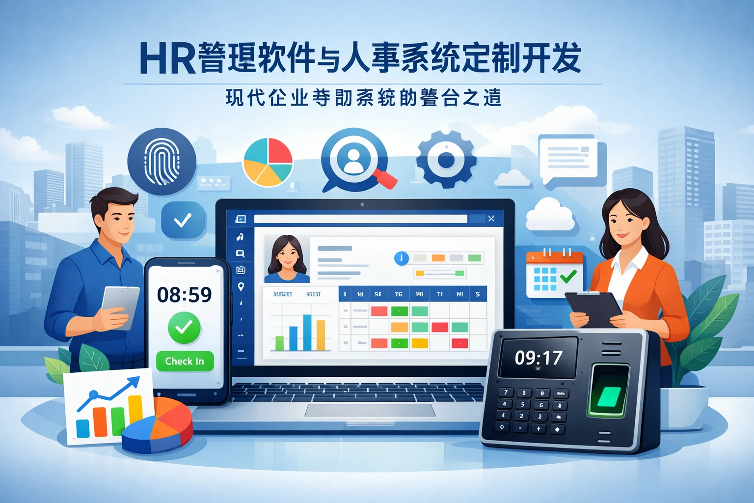 HR管理软件与人事系统定制开发：现代企业考勤系统的整合之道