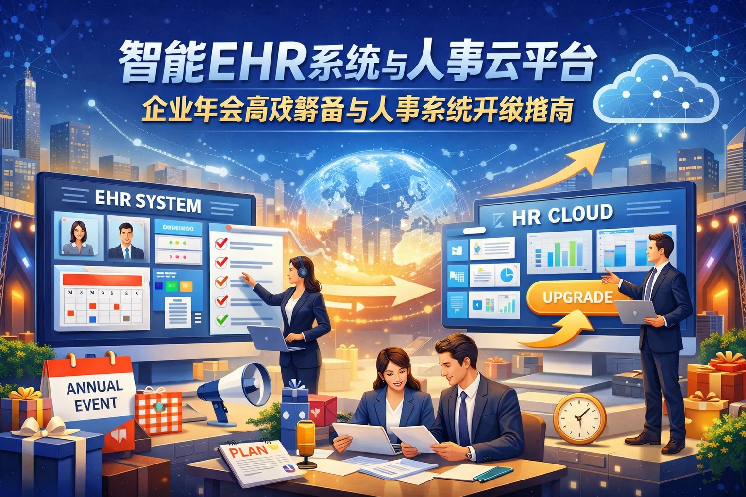 智能ehr系统与人事云平台：企业年会高效筹备与人事系统升级指南