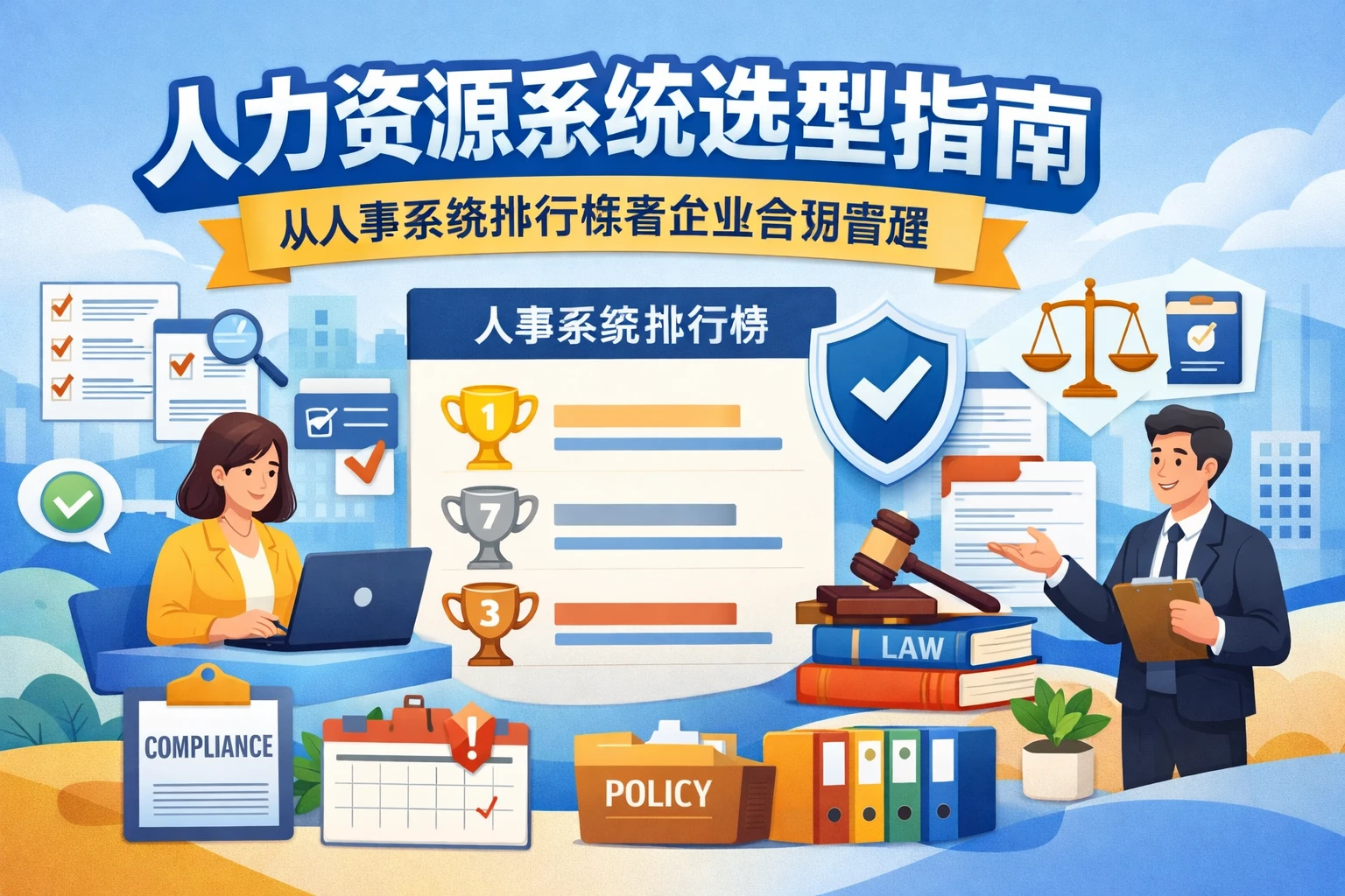 人力资源系统选型指南：从人事系统排行榜看企业合规管理