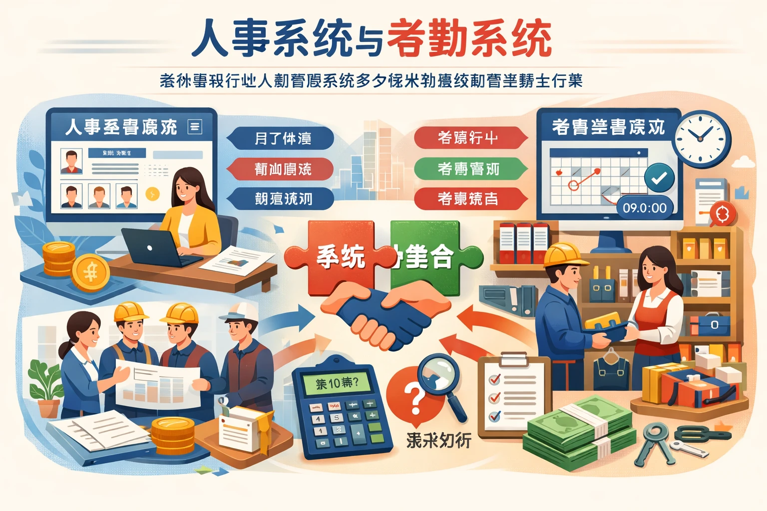 人事系统与考勤系统：装饰整装行业人事管理系统多少钱及物品领取管理整合方案