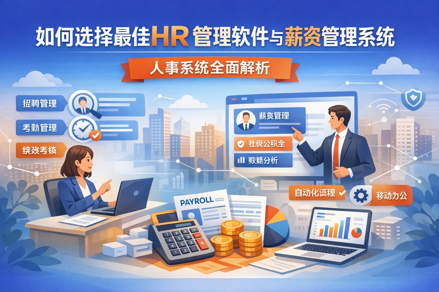 如何选择最佳HR管理软件与薪资管理系统：人事系统全面解析