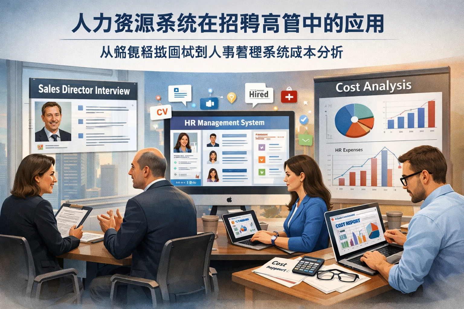 人力资源系统在招聘高管中的应用：从销售总监面试到人事管理系统成本分析