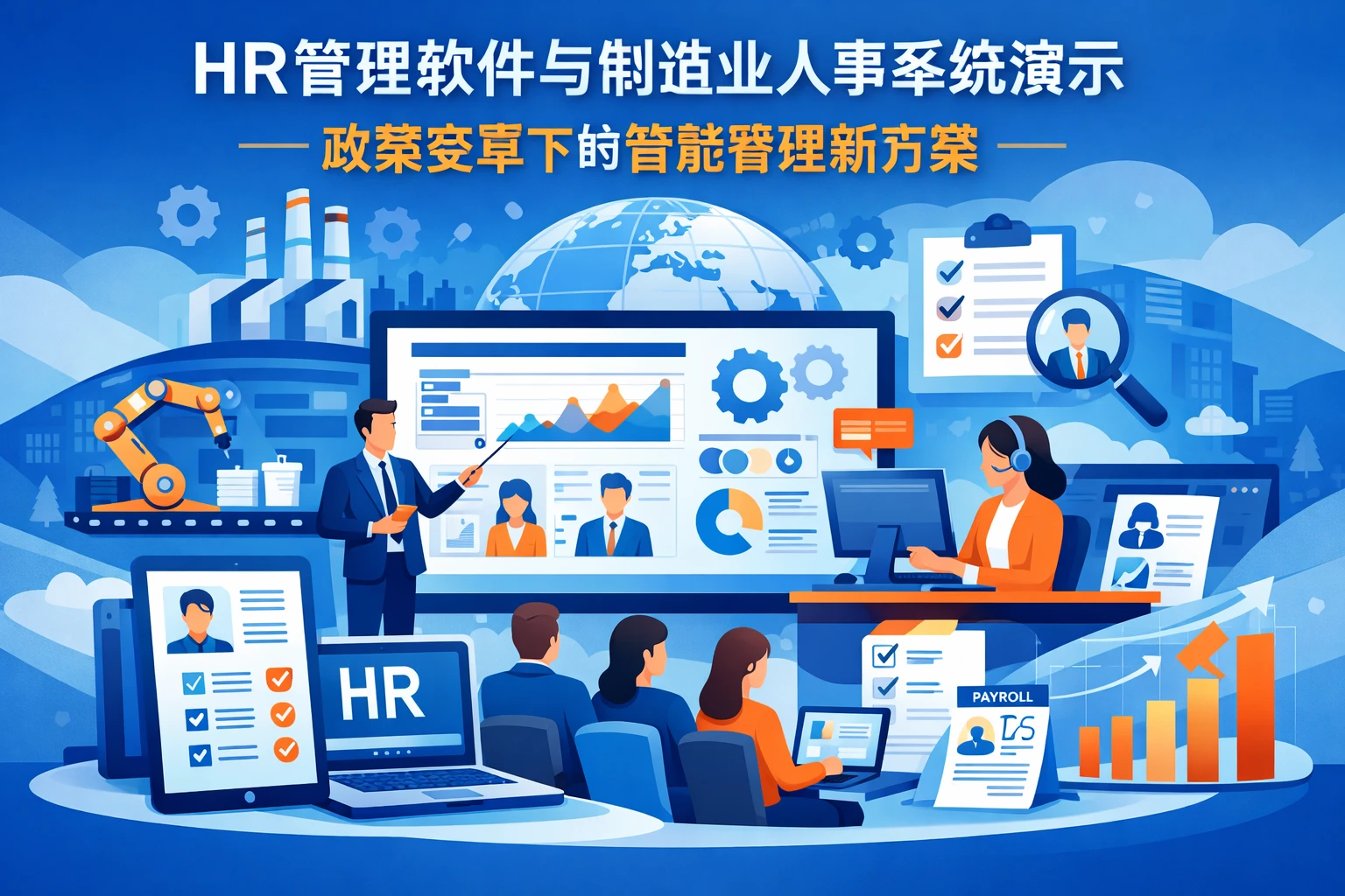 HR管理软件与制造业人事系统演示：政策变革下的智能管理新方案