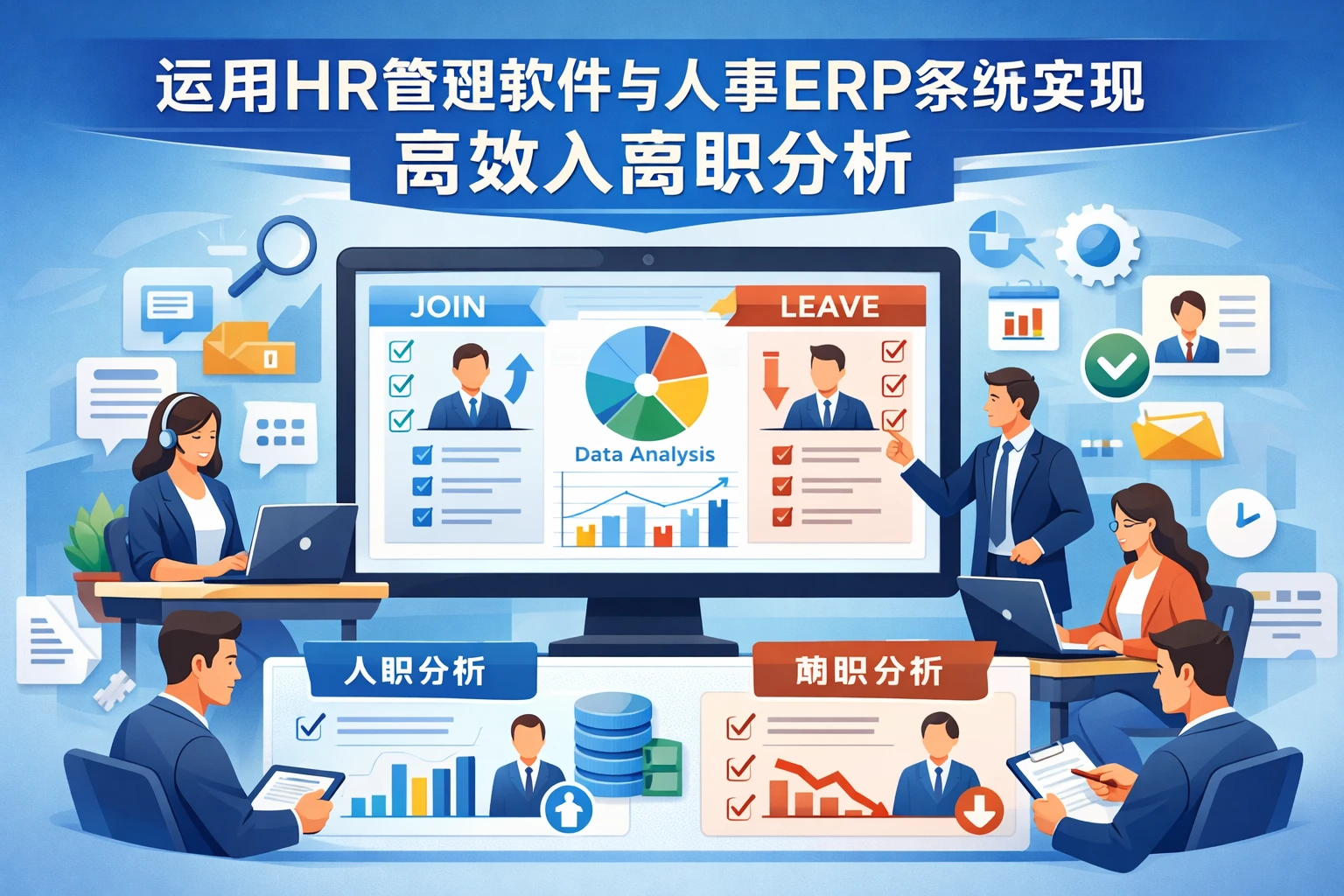 运用HR管理软件与人事ERP系统实现高效入离职分析