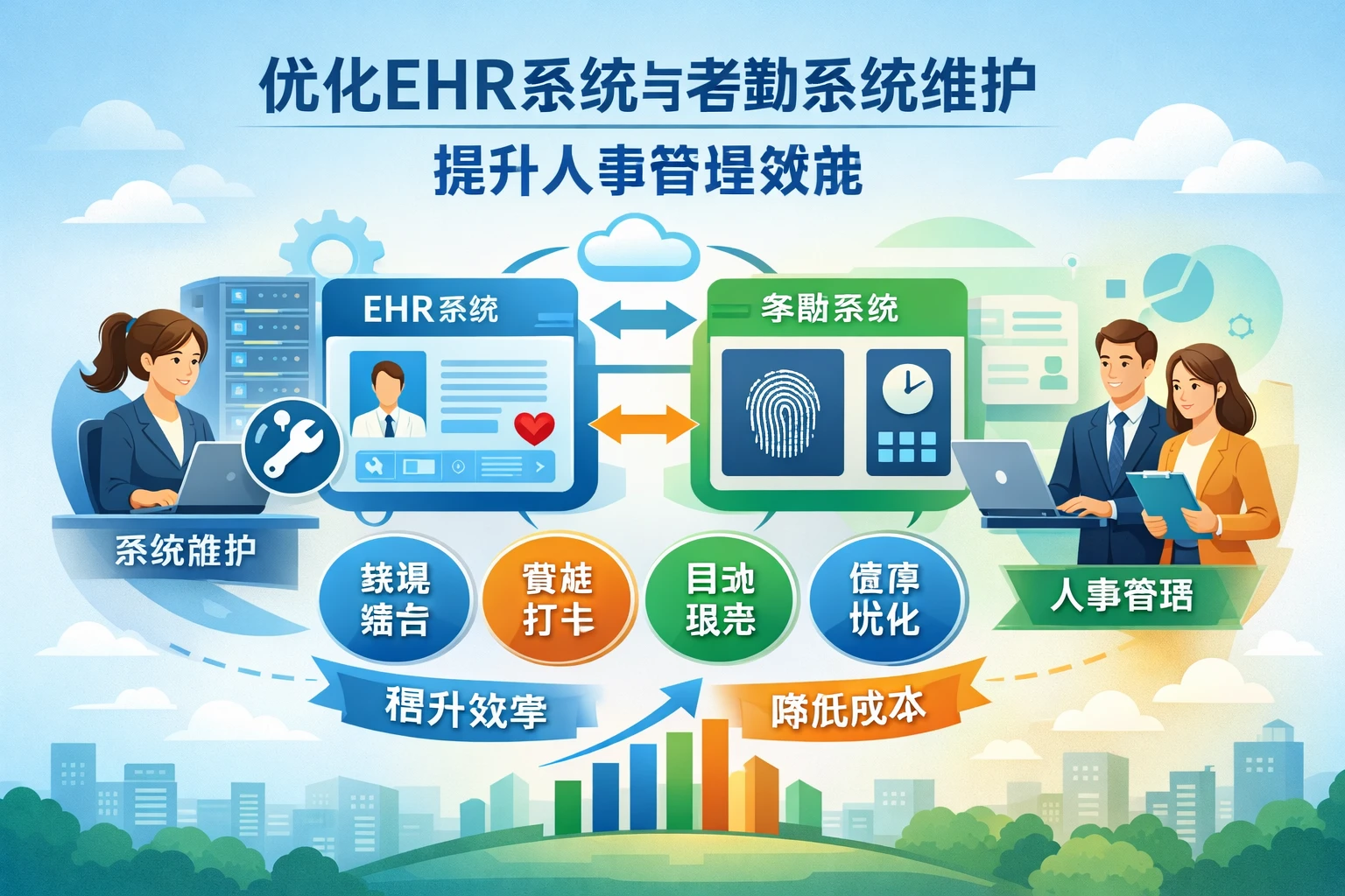 优化EHR系统与考勤系统维护，提升人事管理效能