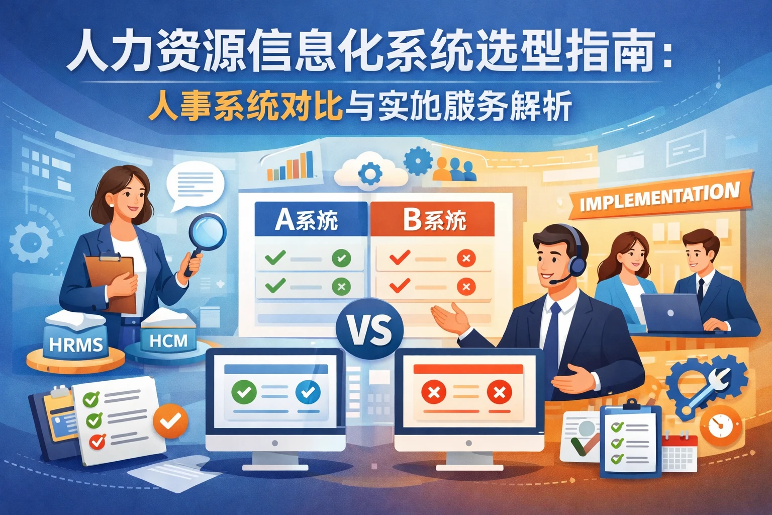人力资源信息化系统选型指南：人事系统对比与实施服务解析