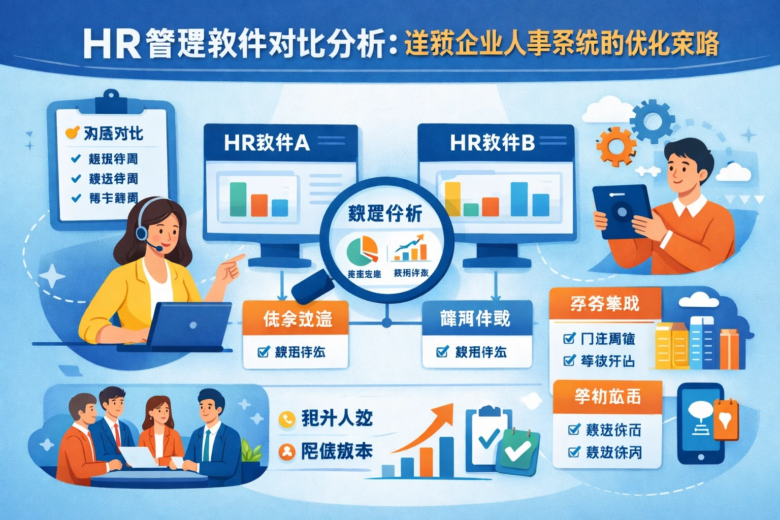 HR管理软件对比分析：连锁企业人事系统的优化策略
