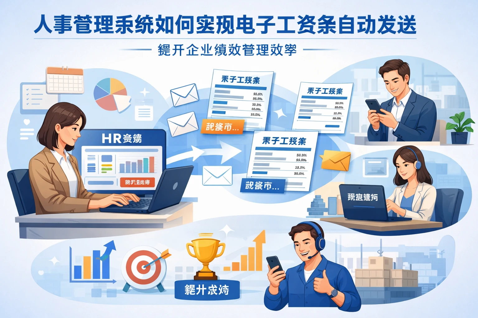 人事管理系统如何实现电子工资条自动发送，提升企业绩效管理效率
