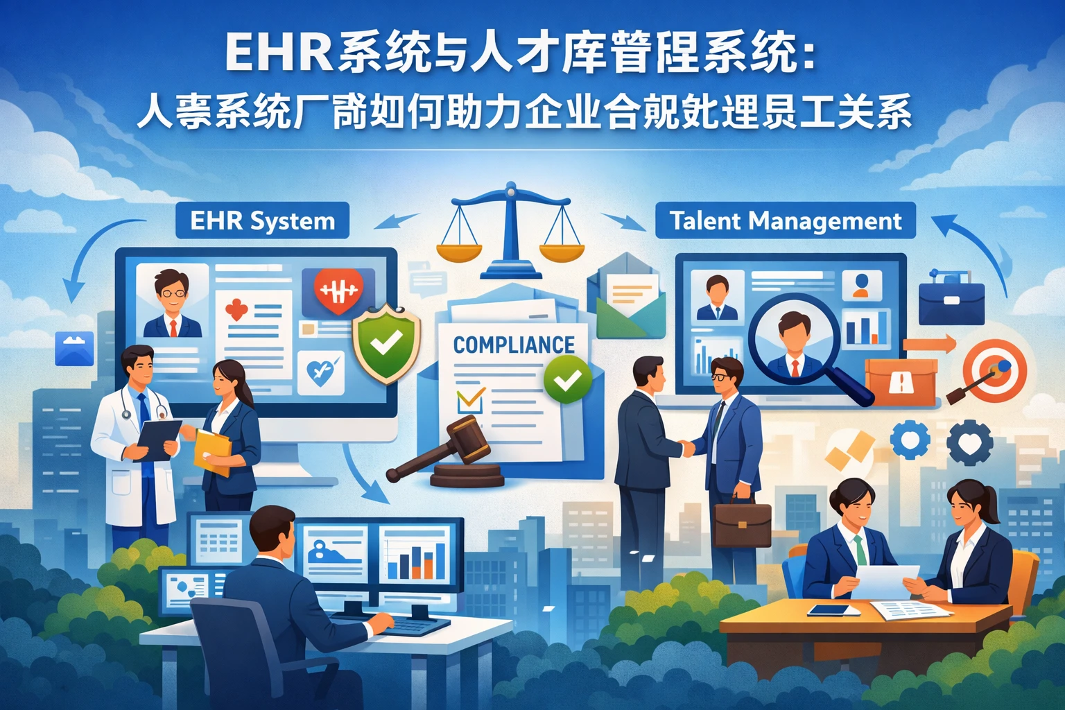 EHR系统与人才库管理系统:人事系统厂商如何助力企业合规处理员工关系