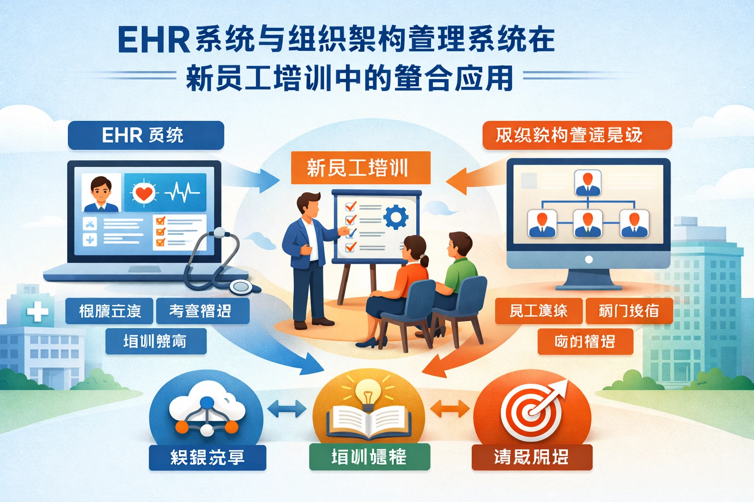 EHR系统与组织架构管理系统在新员工培训中的整合应用