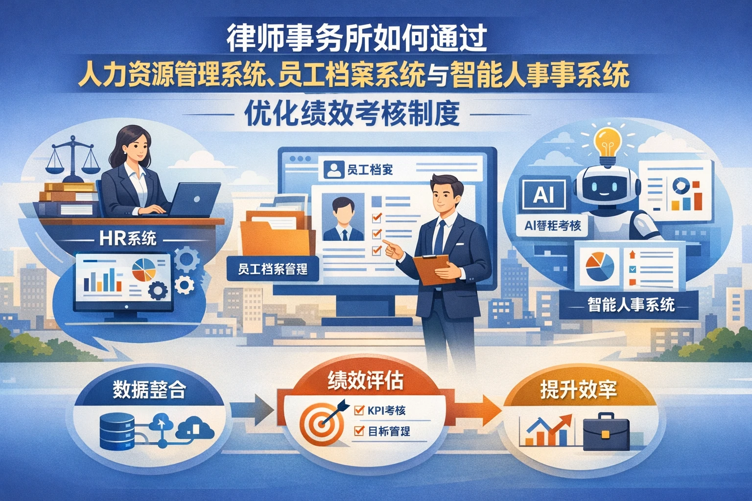 律师事务所如何通过人力资源管理系统、员工档案系统与智能人事系统优化绩效考核制度