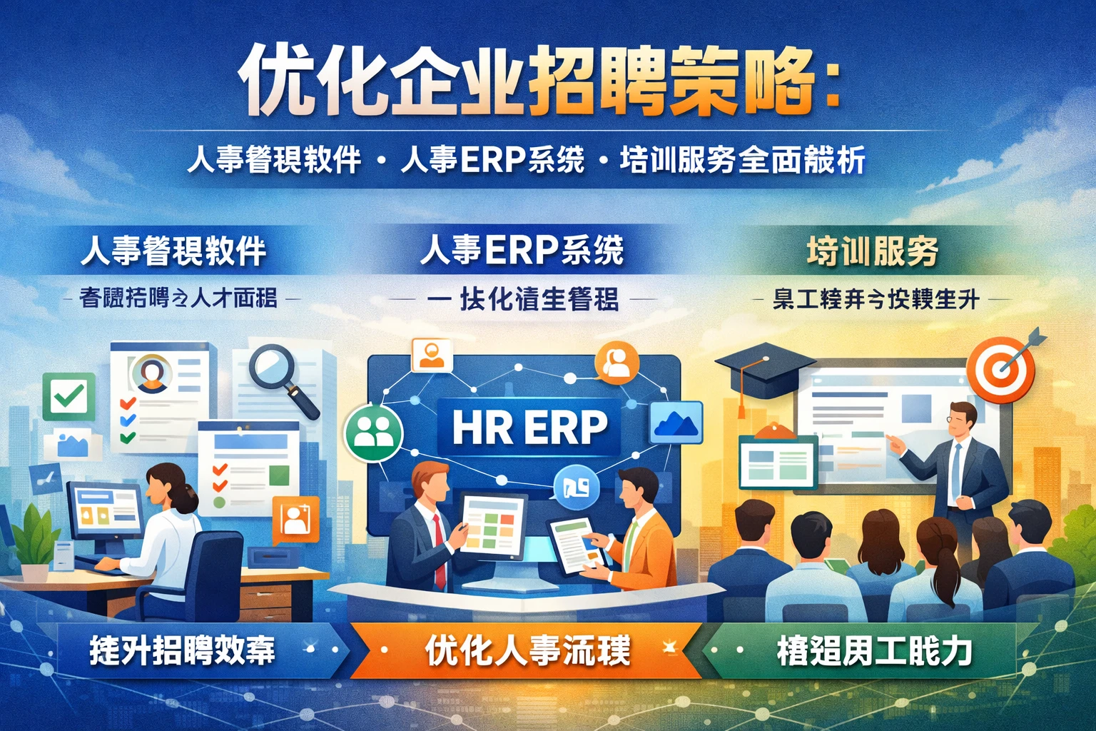 优化企业招聘策略：人事管理软件、人事ERP系统与培训服务的全面解析