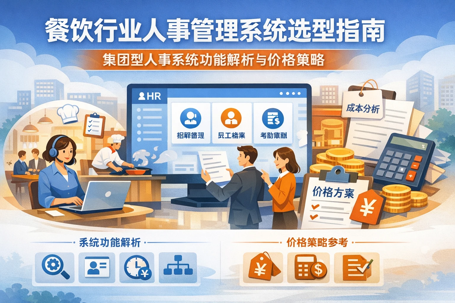 餐饮行业人事管理系统选型指南：集团型人事系统功能解析与价格策略