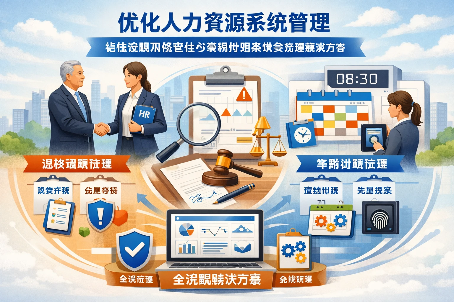 优化人力资源系统管理：退休返聘风险管控与考勤排班系统全流程解决方案