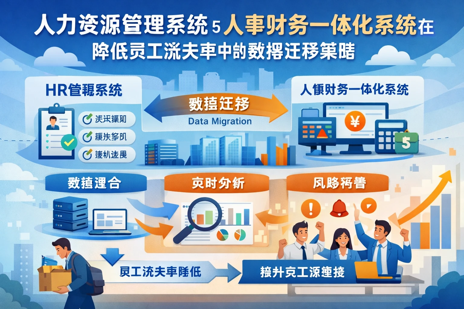 人力资源管理系统与人事财务一体化系统在降低员工流失率中的数据迁移策略