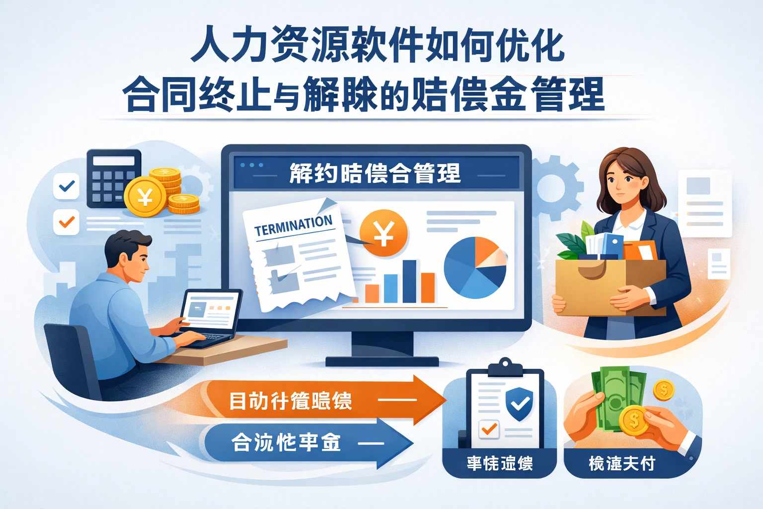 人力资源软件如何优化合同终止与解除的赔偿金管理