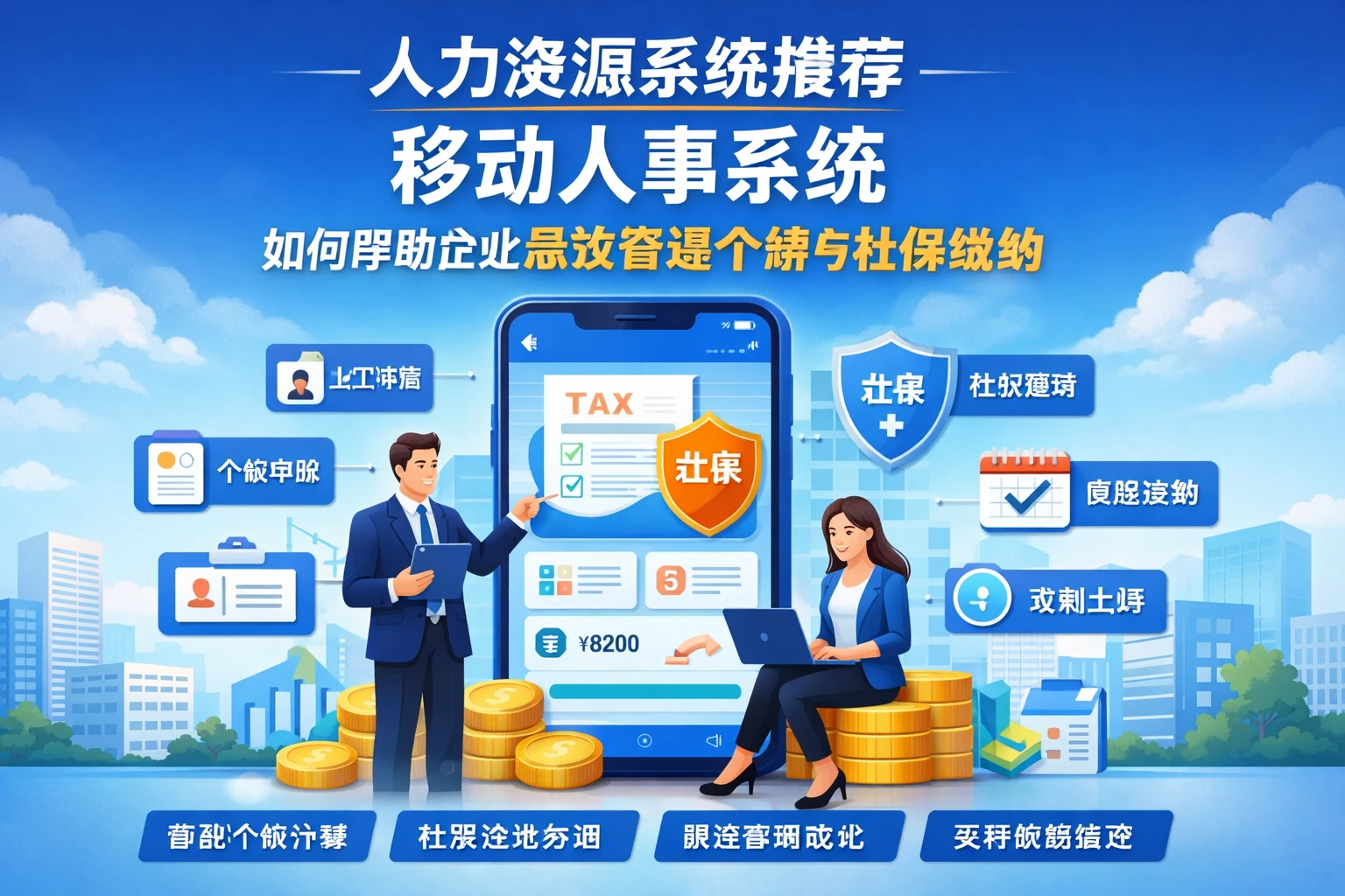 人力资源系统推荐：移动人事系统如何帮助企业高效管理个税与社保缴纳