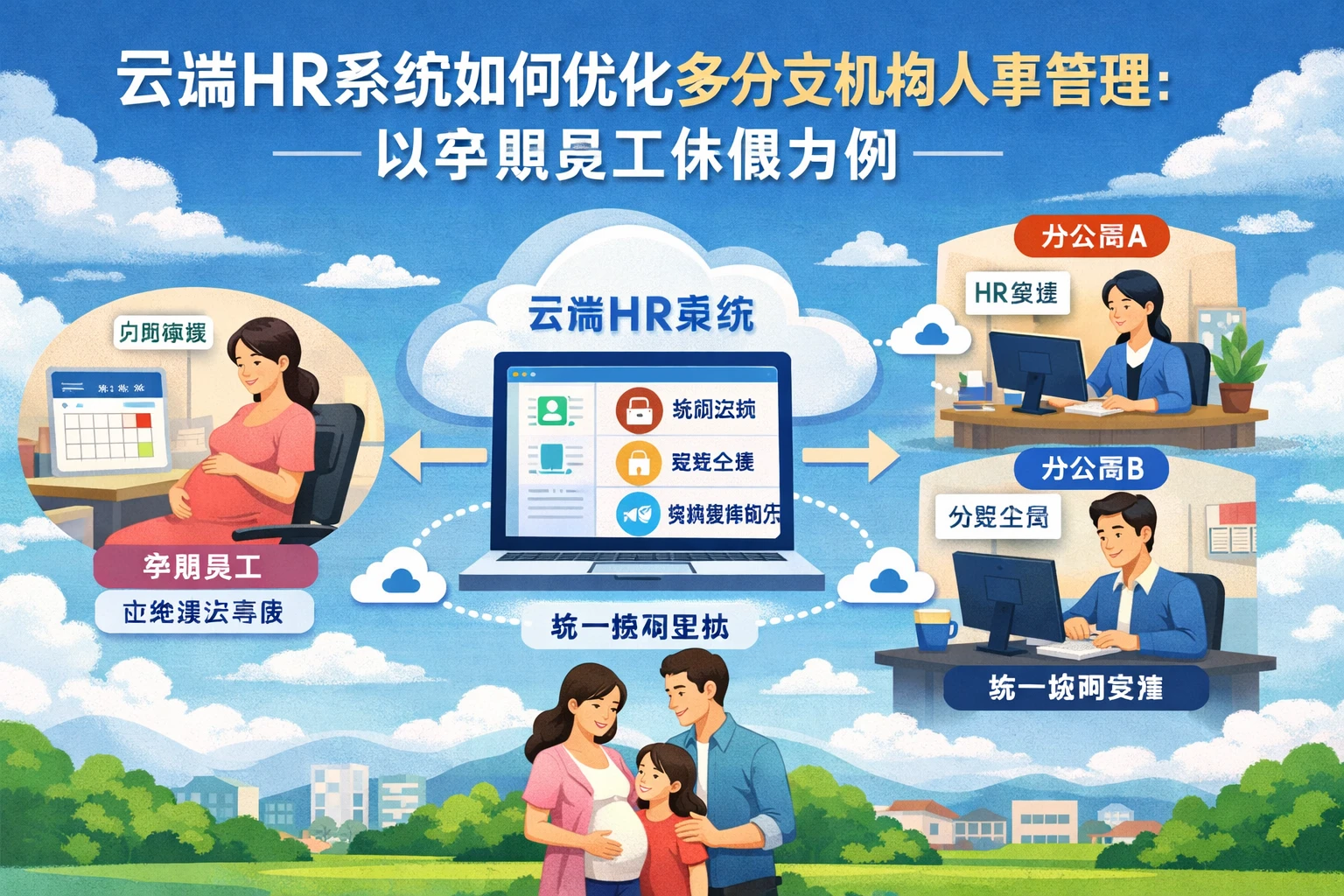 云端HR系统如何优化多分支机构人事管理：以孕期员工休假为例