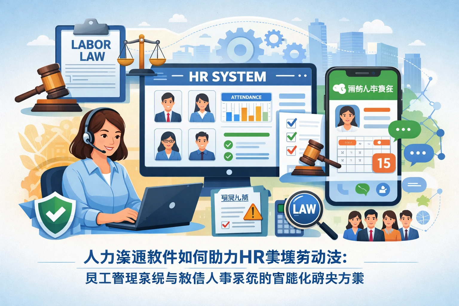 人力资源软件如何助力HR掌握劳动法：员工管理系统与微信人事系统的智能化解决方案