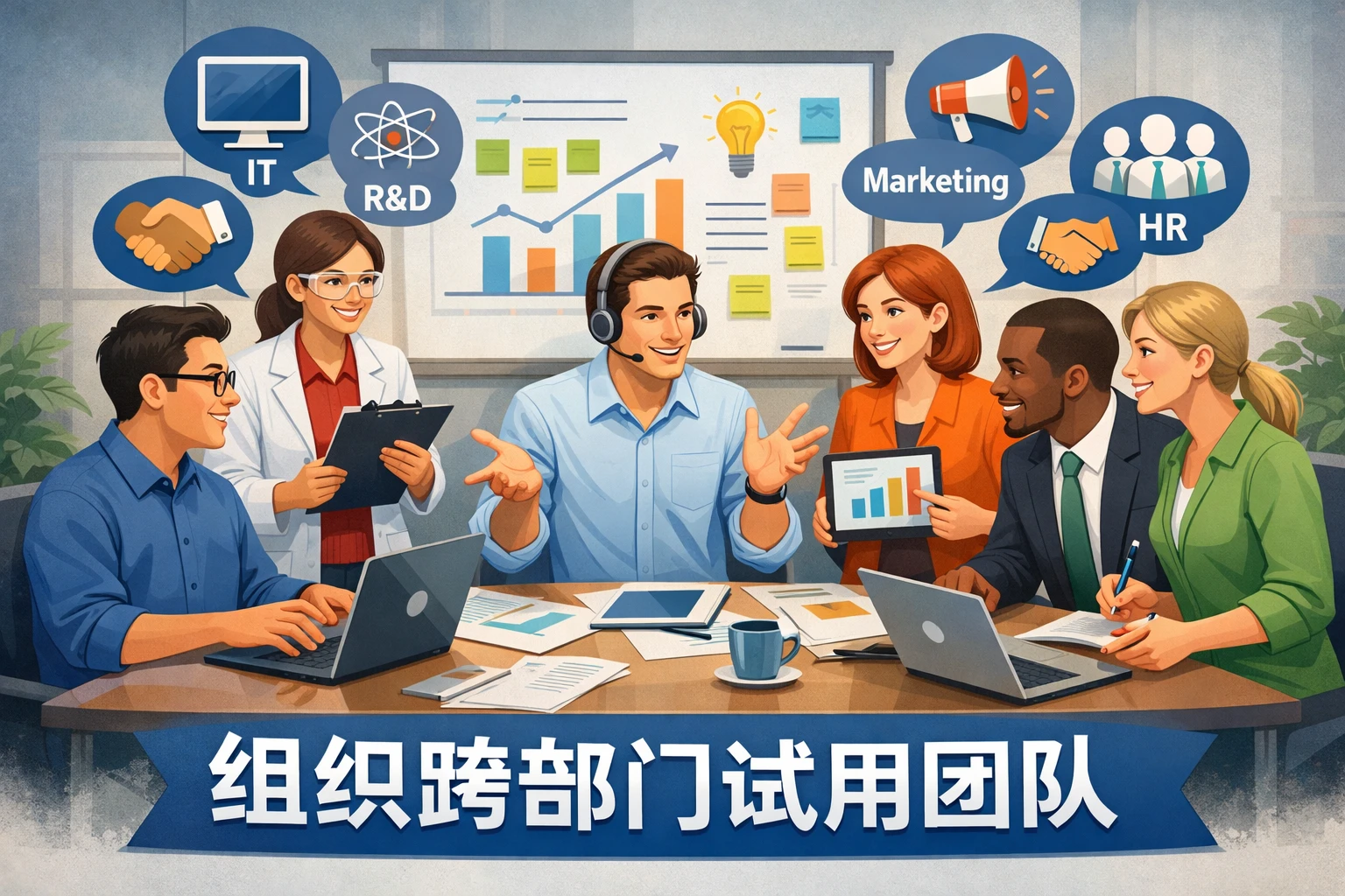组织跨部门试用团队
