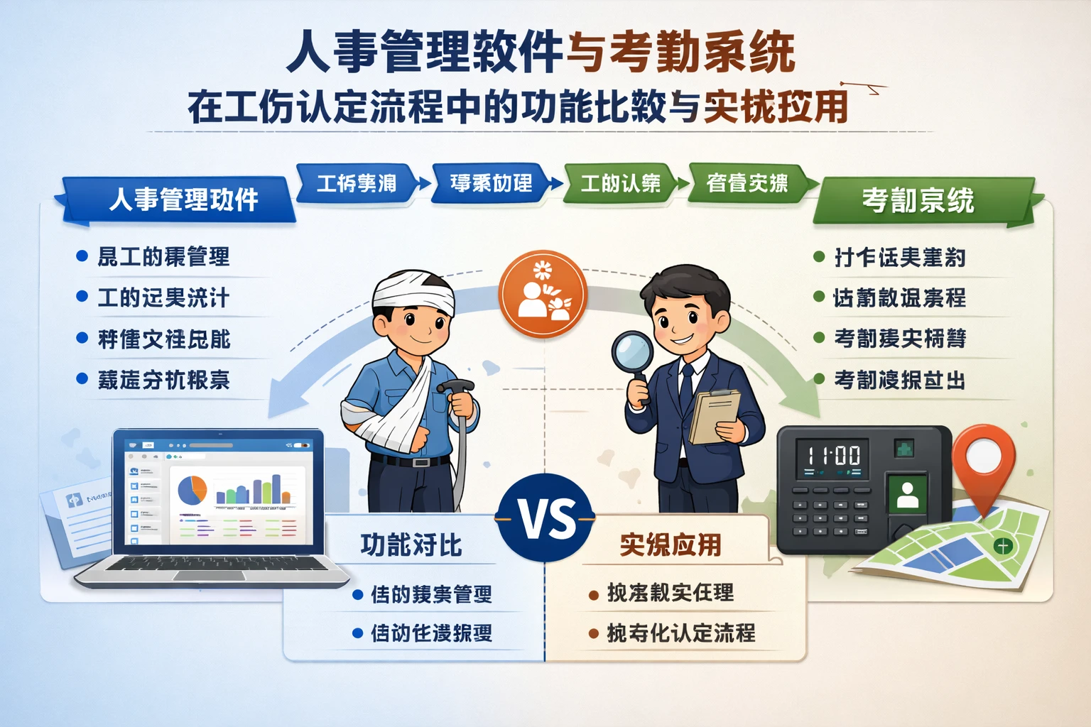 人事管理软件与考勤系统在工伤认定流程中的功能比较与实战应用