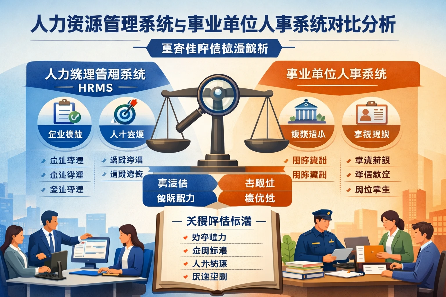 人力资源管理系统与事业单位人事系统对比分析：重要性评估标准解析