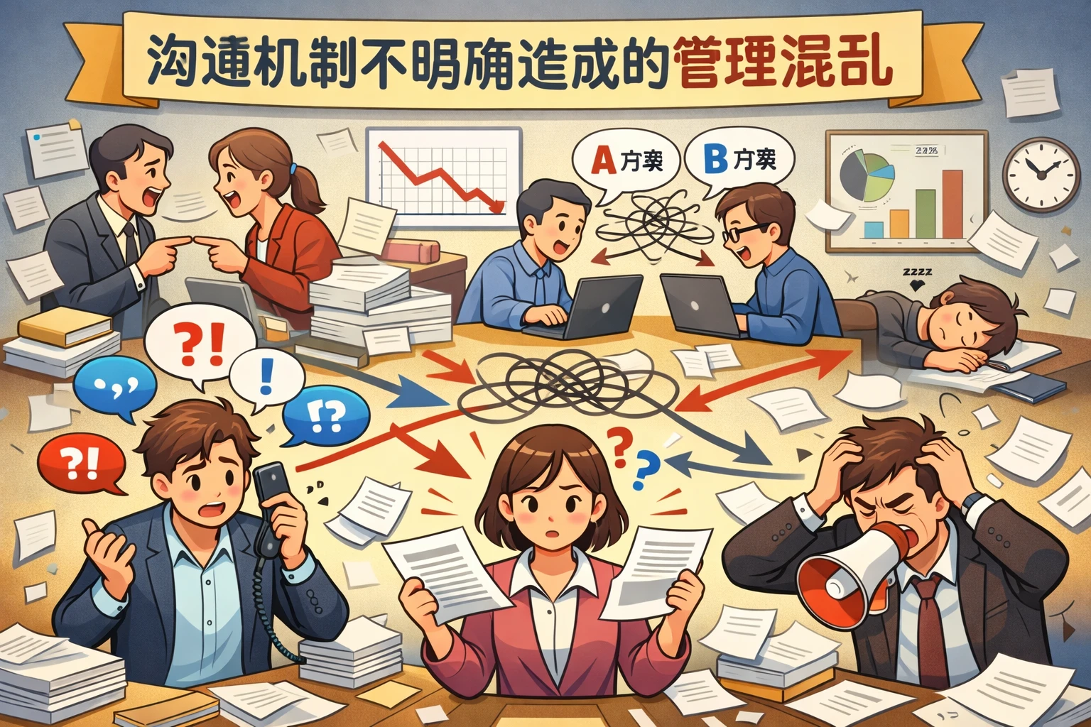 沟通机制不明确造成的管理混乱