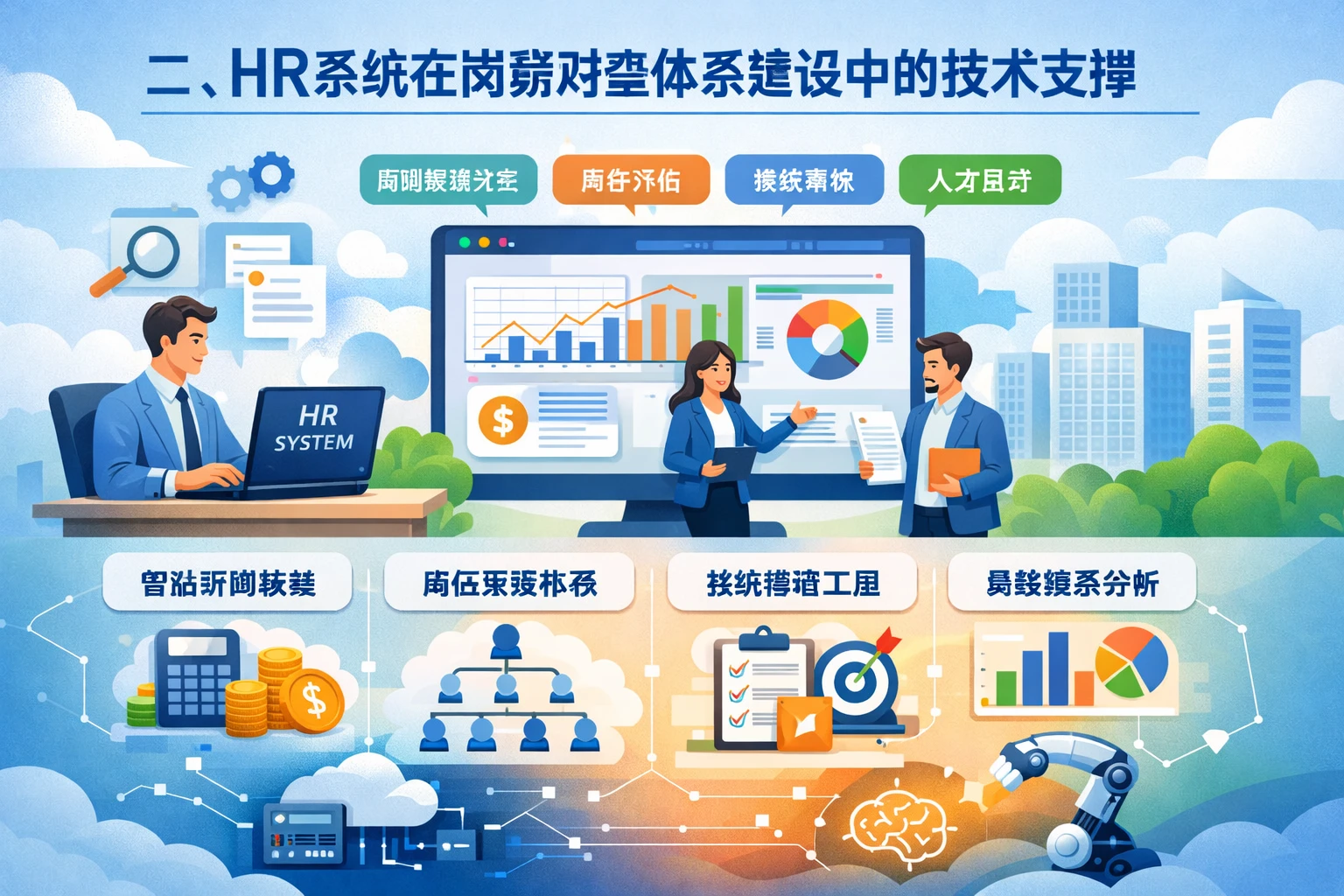 二、HR系统在岗薪对套体系建设中的技术支撑