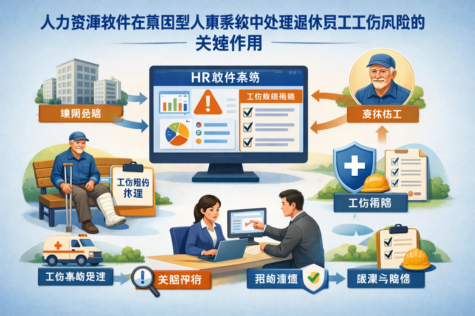 人力资源软件在集团型人事系统中处理退休员工工伤风险的关键作用