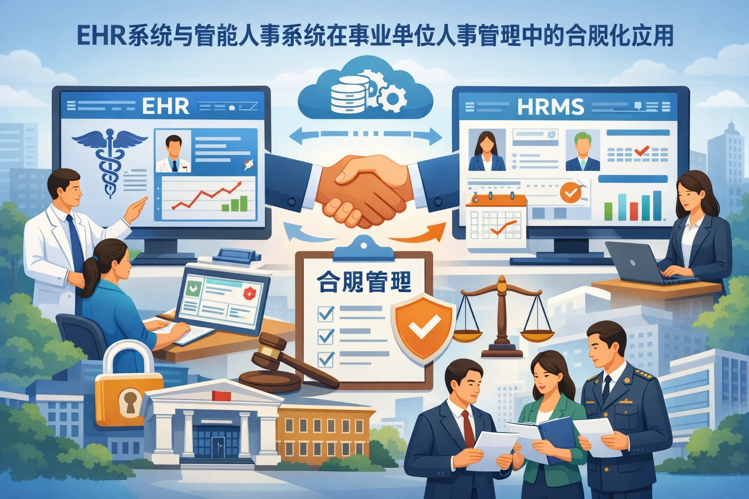 EHR系统与智能人事系统在事业单位人事管理中的合规化应用