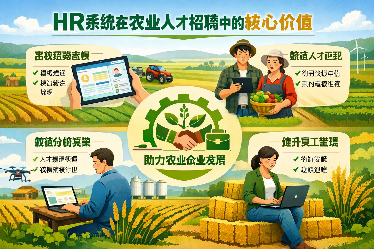 HR系统在农业人才招聘中的核心价值