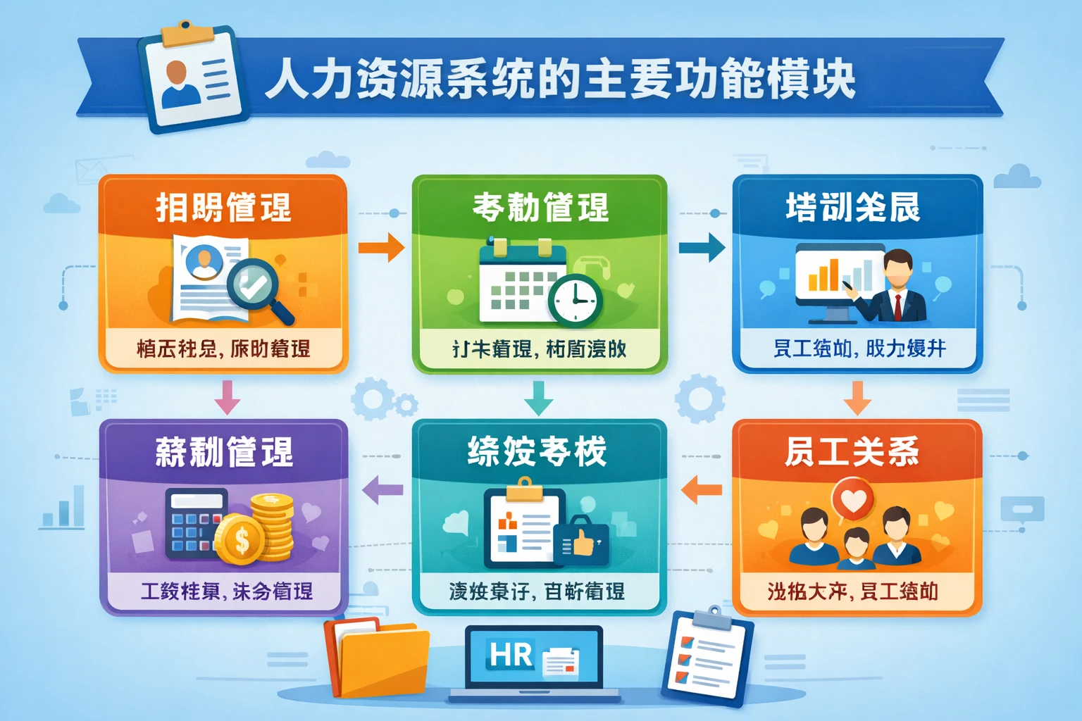 人力资源系统的主要功能模块