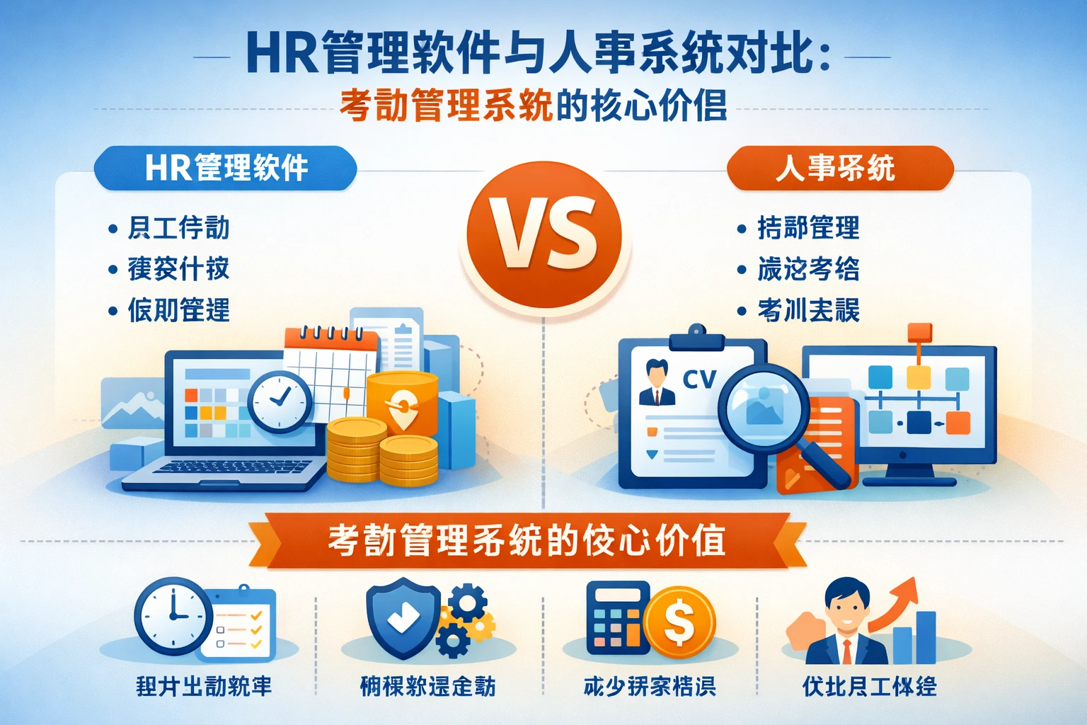 HR管理软件与人事系统对比:考勤管理系统的核心价值