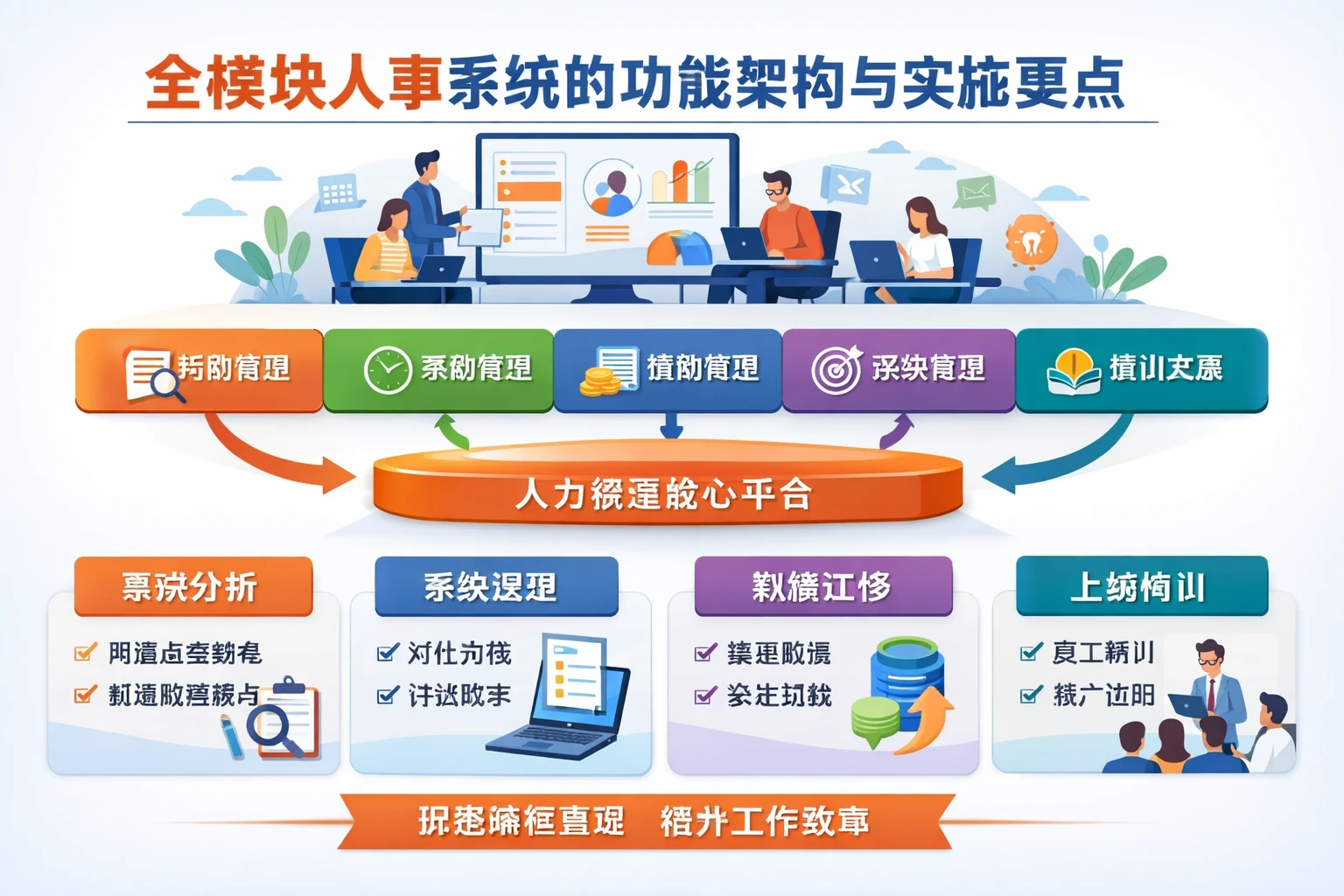 全模块人事系统的功能架构与实施要点