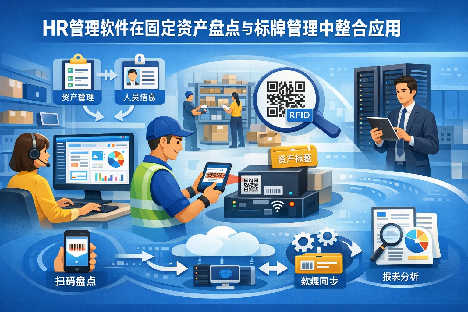 HR管理软件在固定资产盘点与标牌管理中的整合应用
