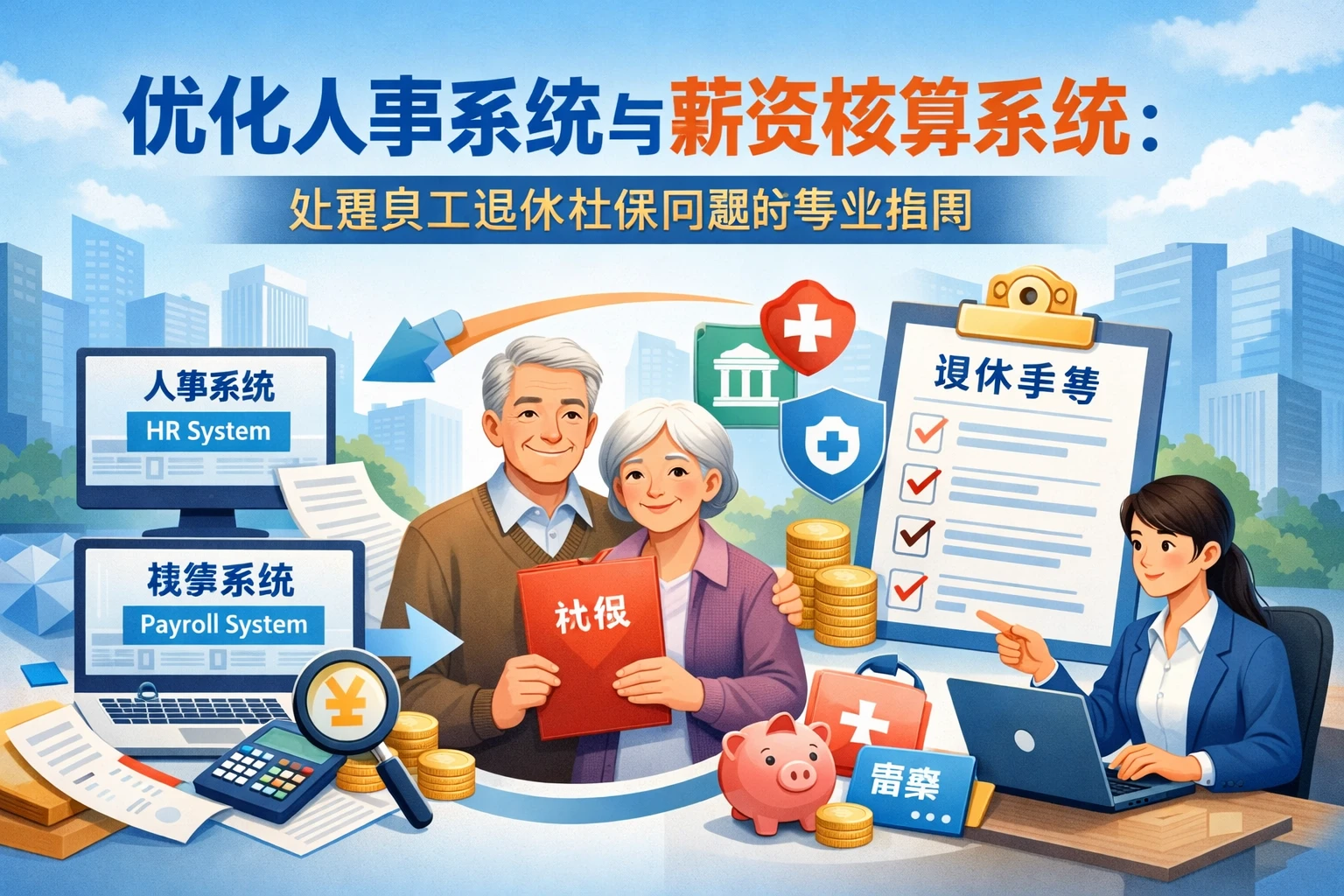 优化人事系统与薪资核算系统:处理员工退休社保问题的专业指南