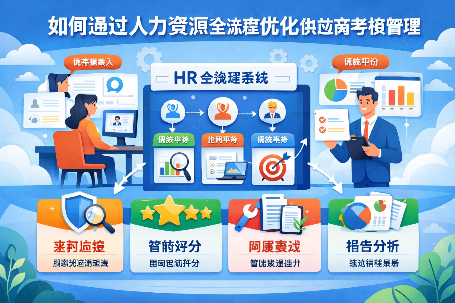 如何通过人力资源全流程系统优化供应商考核管理