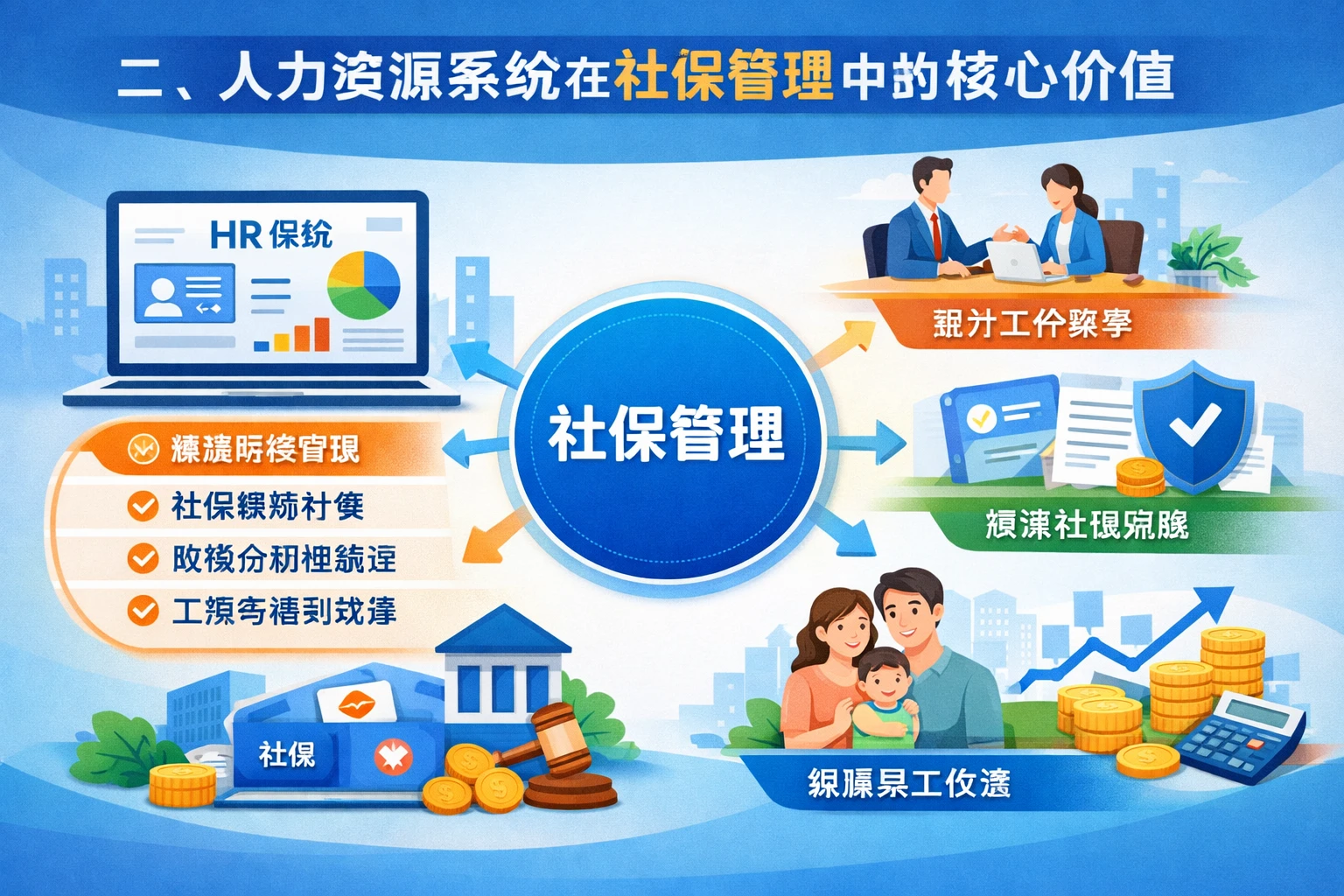 二、人力资源系统在社保管理中的核心价值